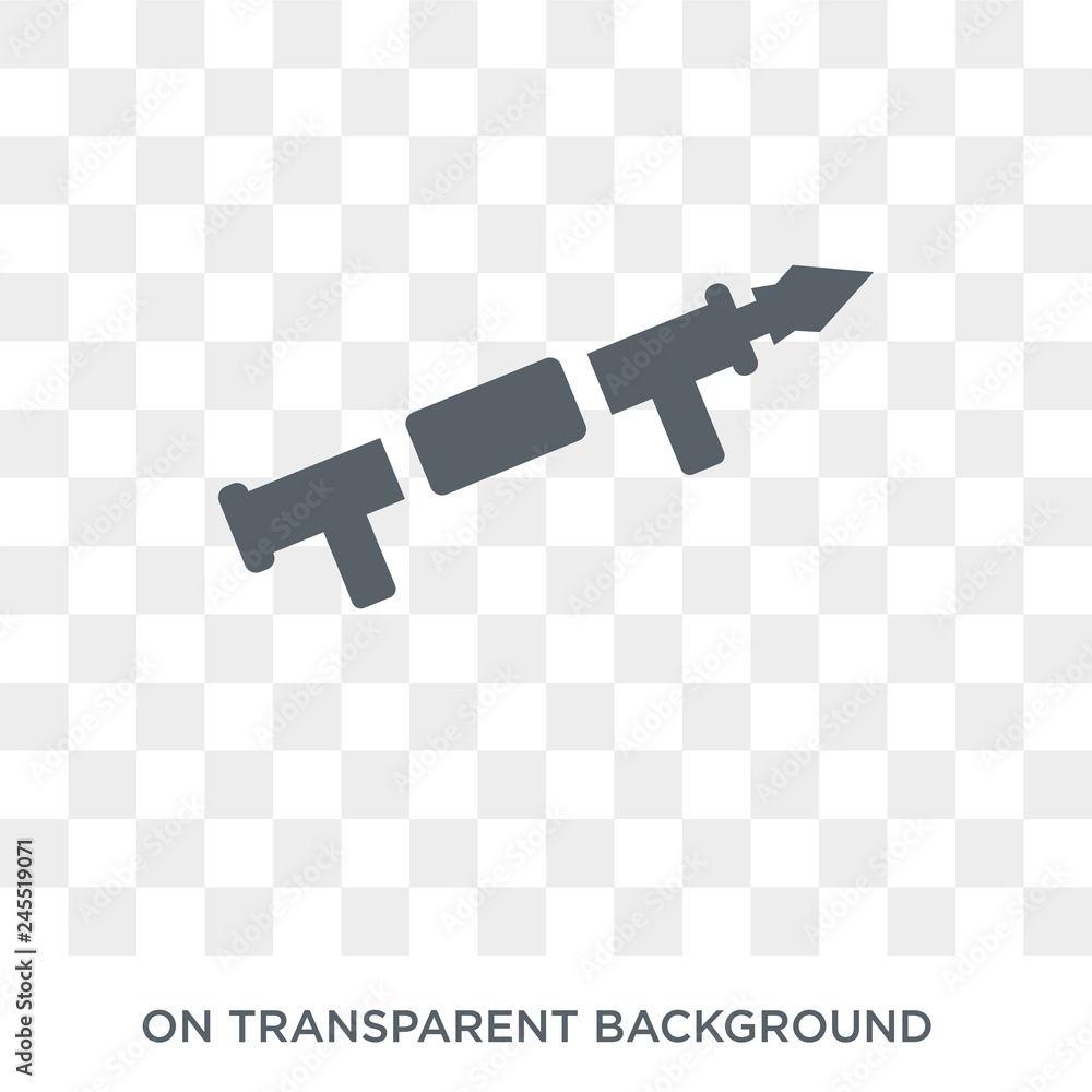 Poster grenade launcher icon. grenade launcher design concept from army collection. simple element vector i