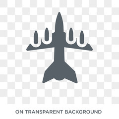 Jet icon. Jet design concept from Army collection. Simple element vector illustration on transparent background.