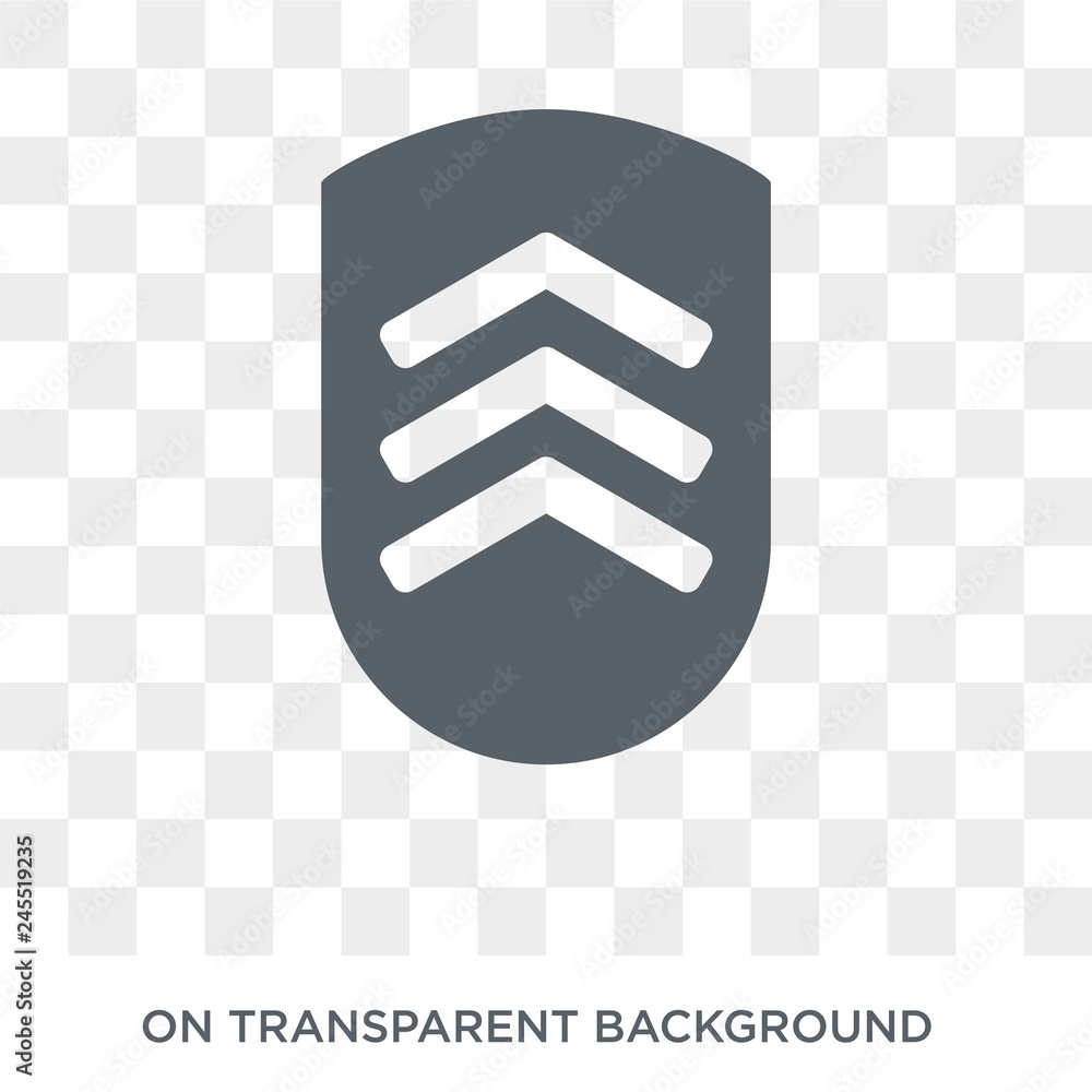 Poster chevrons icon. chevrons design concept from army collection. simple element vector illustration on t