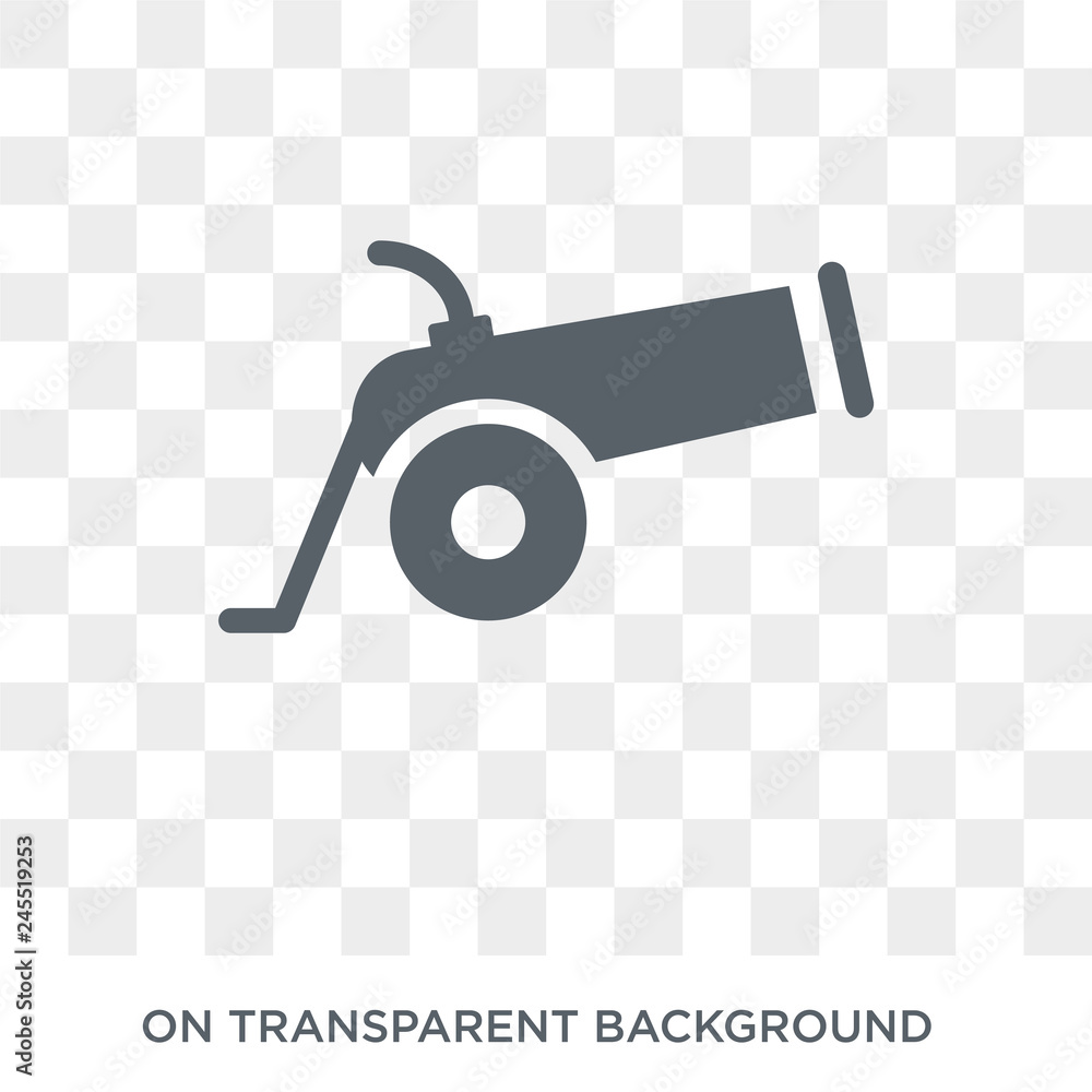 Poster cannon icon. cannon design concept from army collection. simple element vector illustration on trans