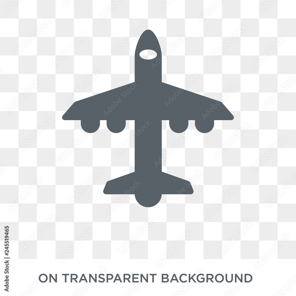 Poster airplane icon. airplane design concept from army collection. simple element vector illustration on t