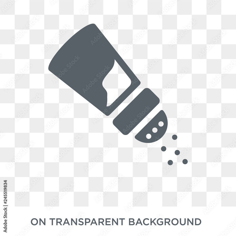 Poster salt icon. salt design concept from collection. simple element vector illustration on transparent ba