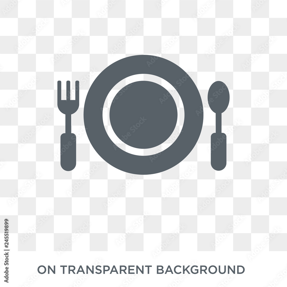 Poster plate icon. plate design concept from collection. simple element vector illustration on transparent 