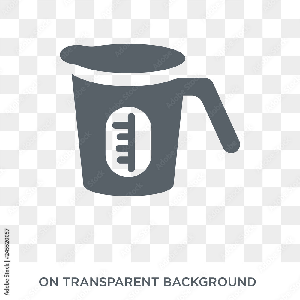 Poster measuring cup icon. measuring cup design concept from collection. simple element vector illustration