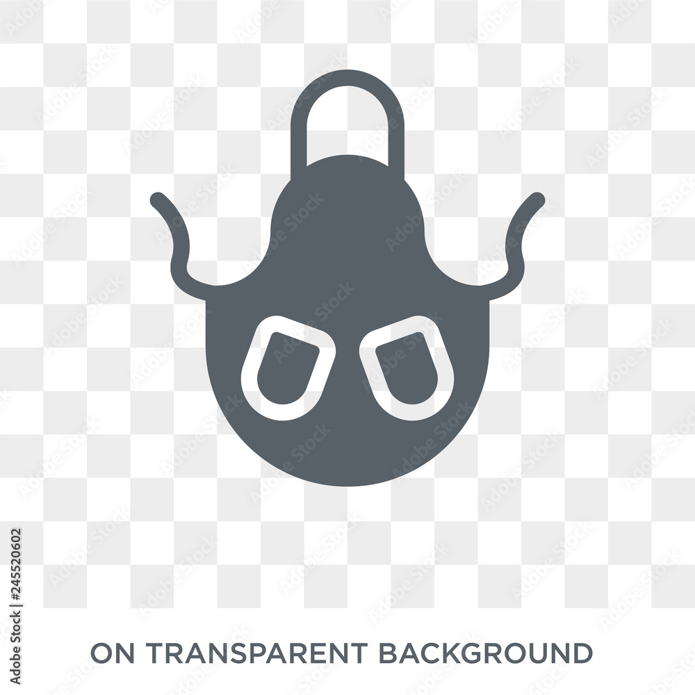 Poster apron icon. apron design concept from collection. simple element vector illustration on transparent 