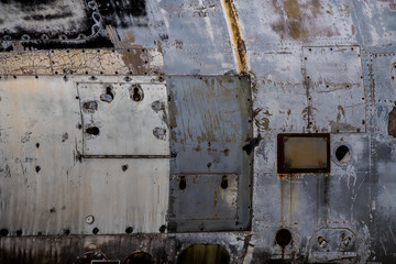 Arrière plan abstrait, plaque de métal usé