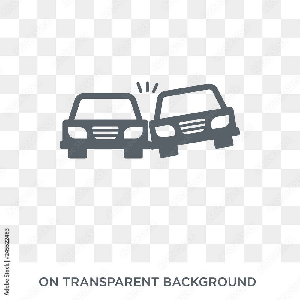 Poster sinking icon. trendy flat vector sinking icon on transparent background from insurance collection. h