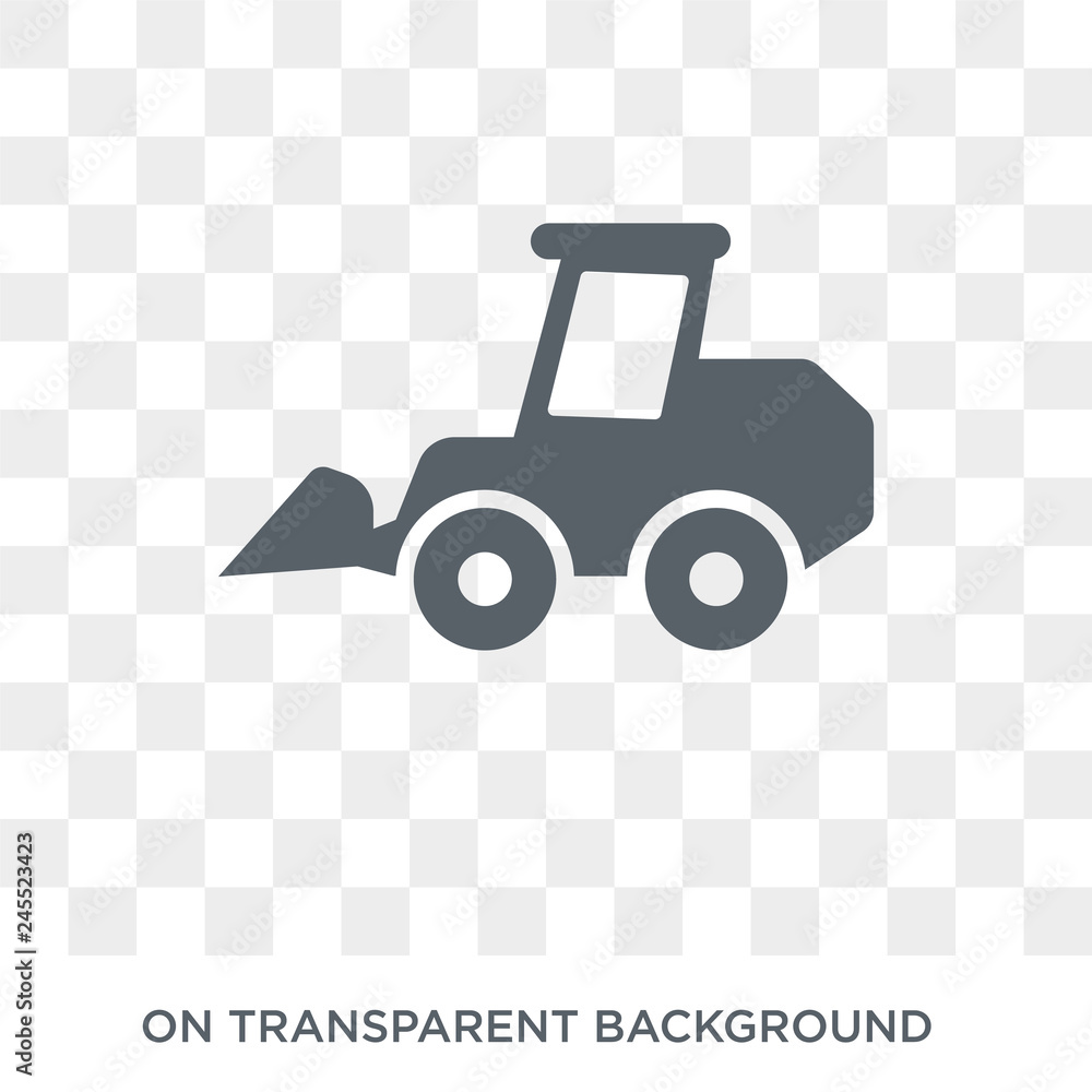 Poster skid loader icon. skid loader design concept from industry collection. simple element vector illustr