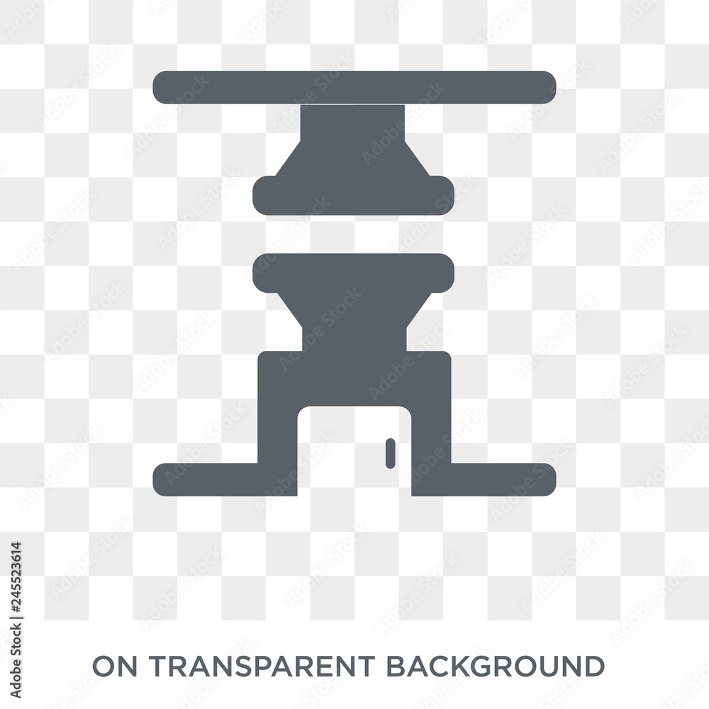 Poster machine press icon. machine press design concept from industry collection. simple element vector ill