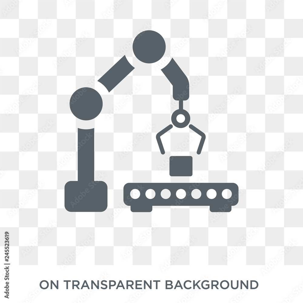 Poster machine icon. machine design concept from collection. simple element vector illustration on transpar