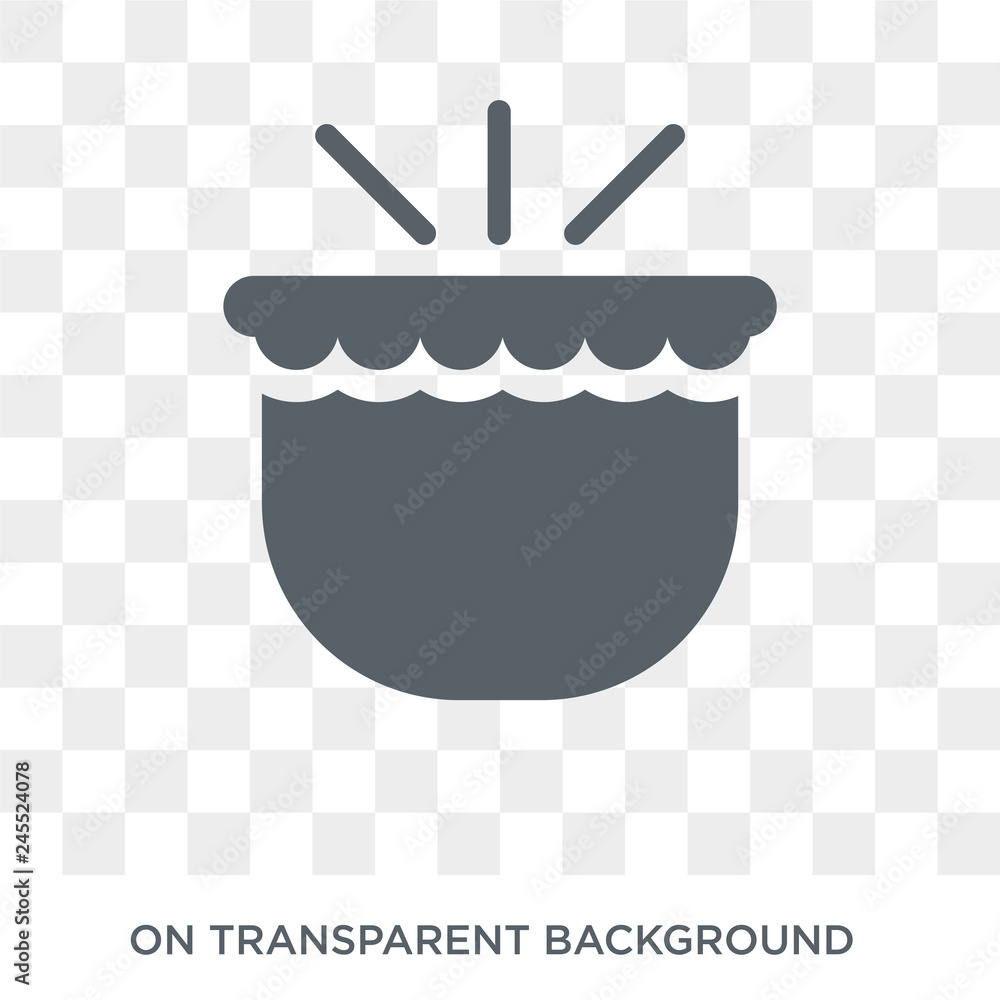 Poster tablas icon. trendy flat vector tablas icon on transparent background from india collection. high qu