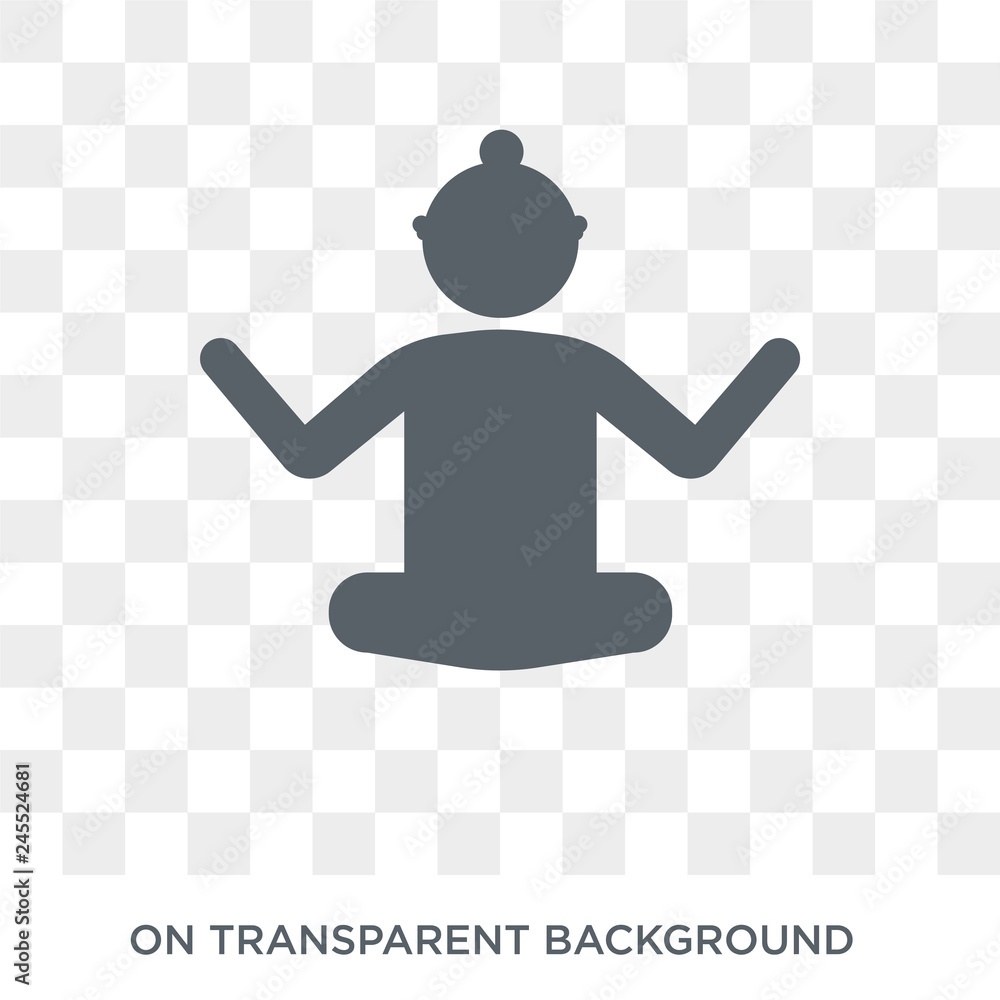 Poster guru icon. trendy flat vector guru icon on transparent background from india collection. high qualit