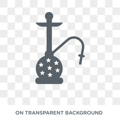 Hookah icon. Trendy flat vector Hookah icon on transparent background from india collection. High quality filled Hookah symbol use for web and mobile