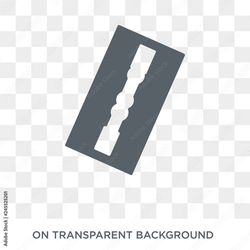 Poster razor icon. razor design concept from collection. simple element vector illustration on transparent 