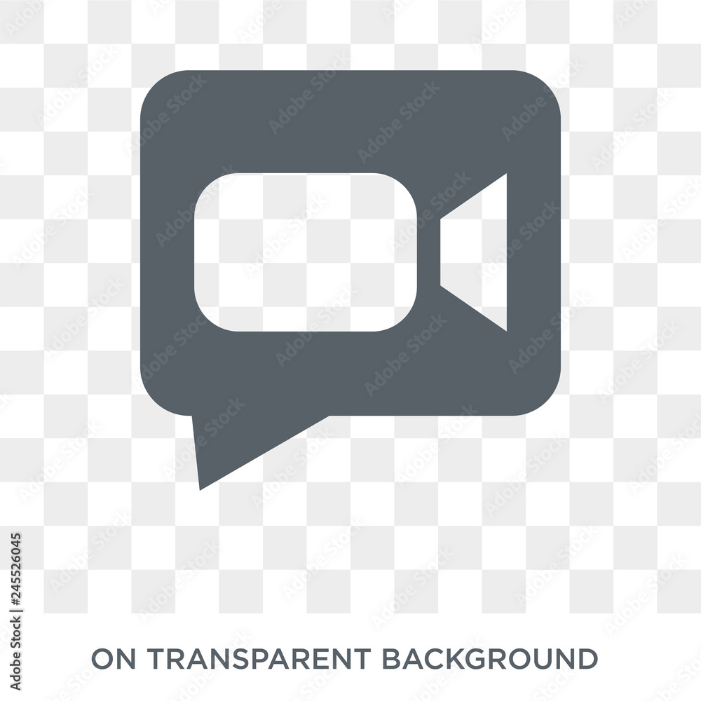 Poster videocall icon. videocall design concept from human resources collection. simple element vector illu