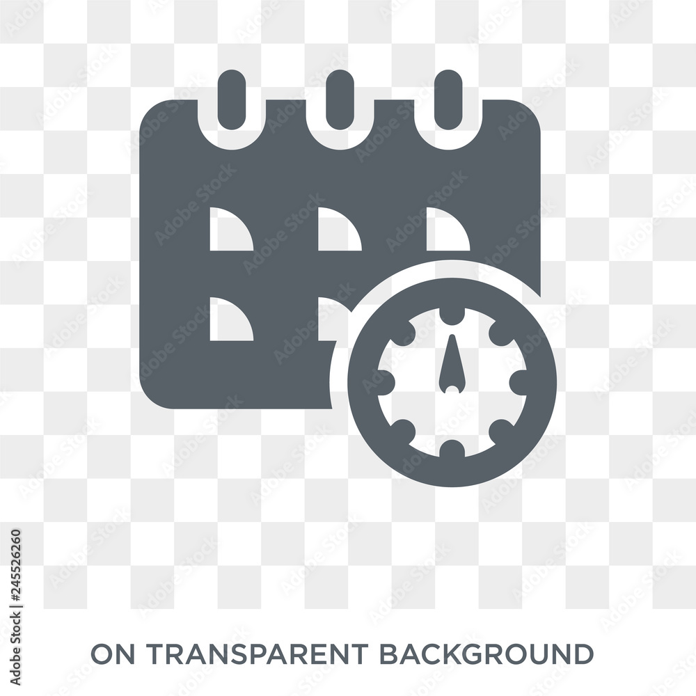 Poster schedule icon. schedule design concept from time managemnet collection. simple element vector illust