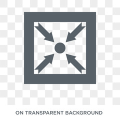 Meeting point icon. Meeting point design concept from Human resources collection. Simple element vector illustration on transparent background.