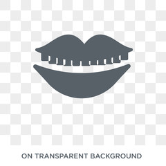 Mouth Open icon. Trendy flat vector Mouth Open icon on transparent background from Human Body Parts collection. High quality filled Mouth Open symbol use for web and mobile