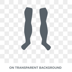 Men Leg icon. Trendy flat vector Men Leg icon on transparent background from Human Body Parts collection. High quality filled Men Leg symbol use for web and mobile