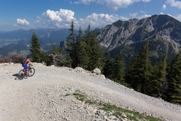 Mountainbikabfahrt am Breitenberg bei Pfronten