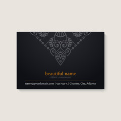 Business Card. Vintage decorative elements © visnezh