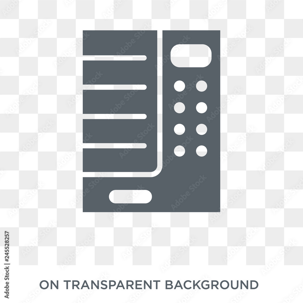 Poster vending machine icon. vending machine design concept from hotel collection. simple element vector il