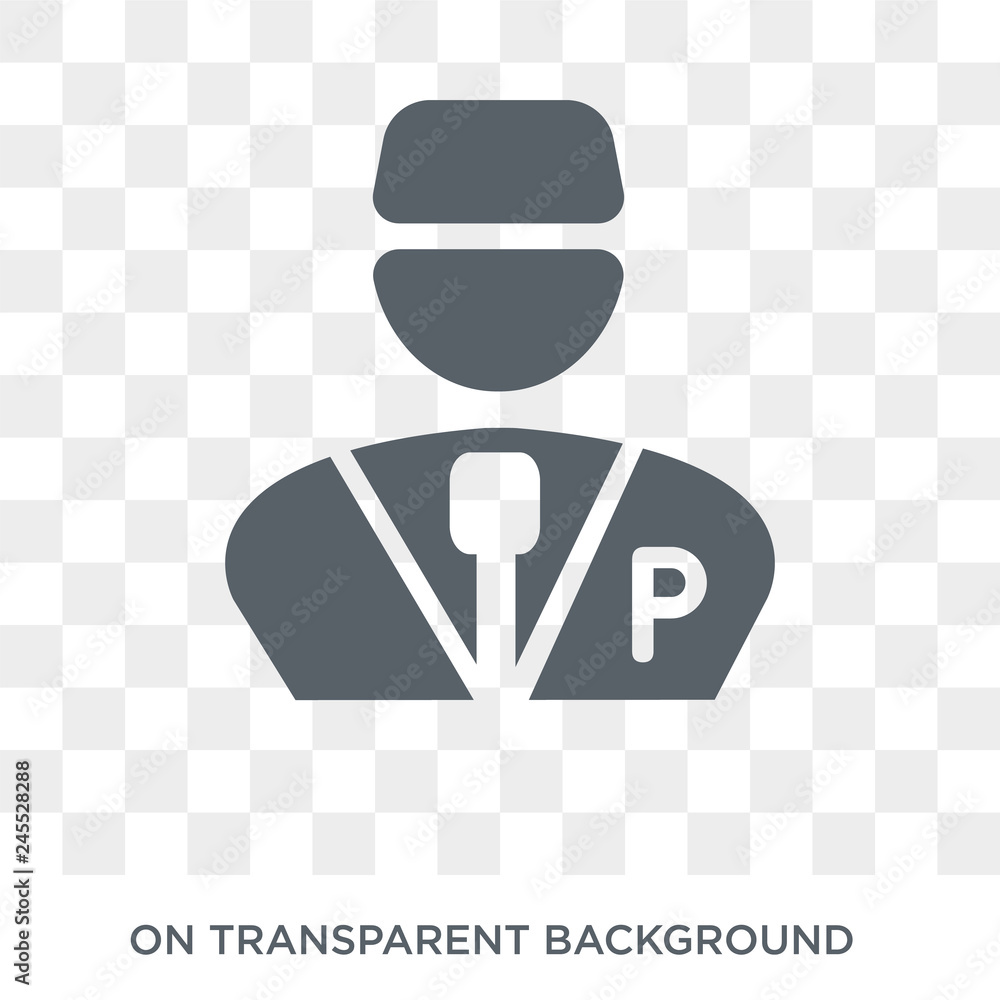 Poster valet icon. valet design concept from hotel collection. simple element vector illustration on transp