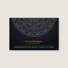 Business Card. Vintage decorative elements © visnezh