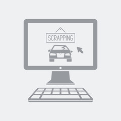 Car scrapping website icon