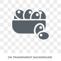 Naklejka premium Olives icon. Olives design concept from Restaurant collection. Simple element vector illustration on transparent background.