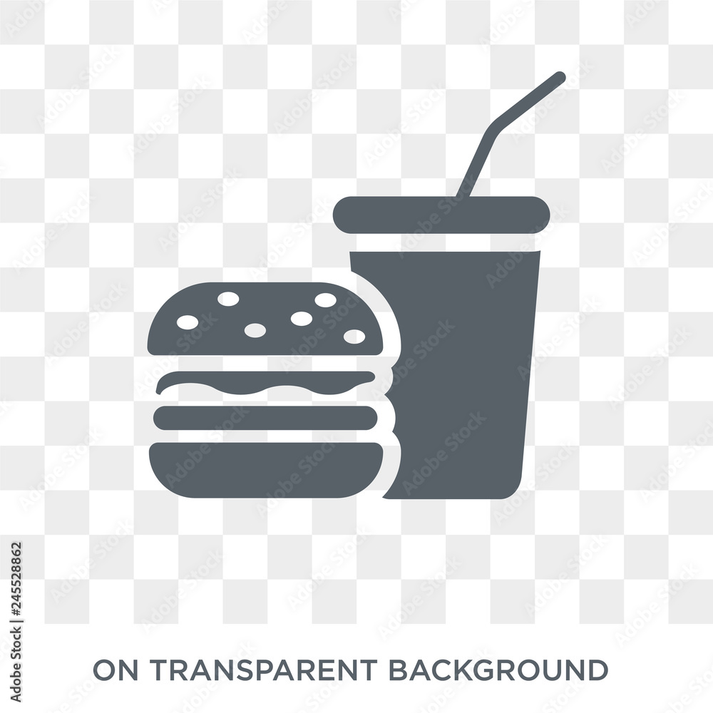 Poster hamburger icon. hamburger design concept from restaurant collection. simple element vector illustrat