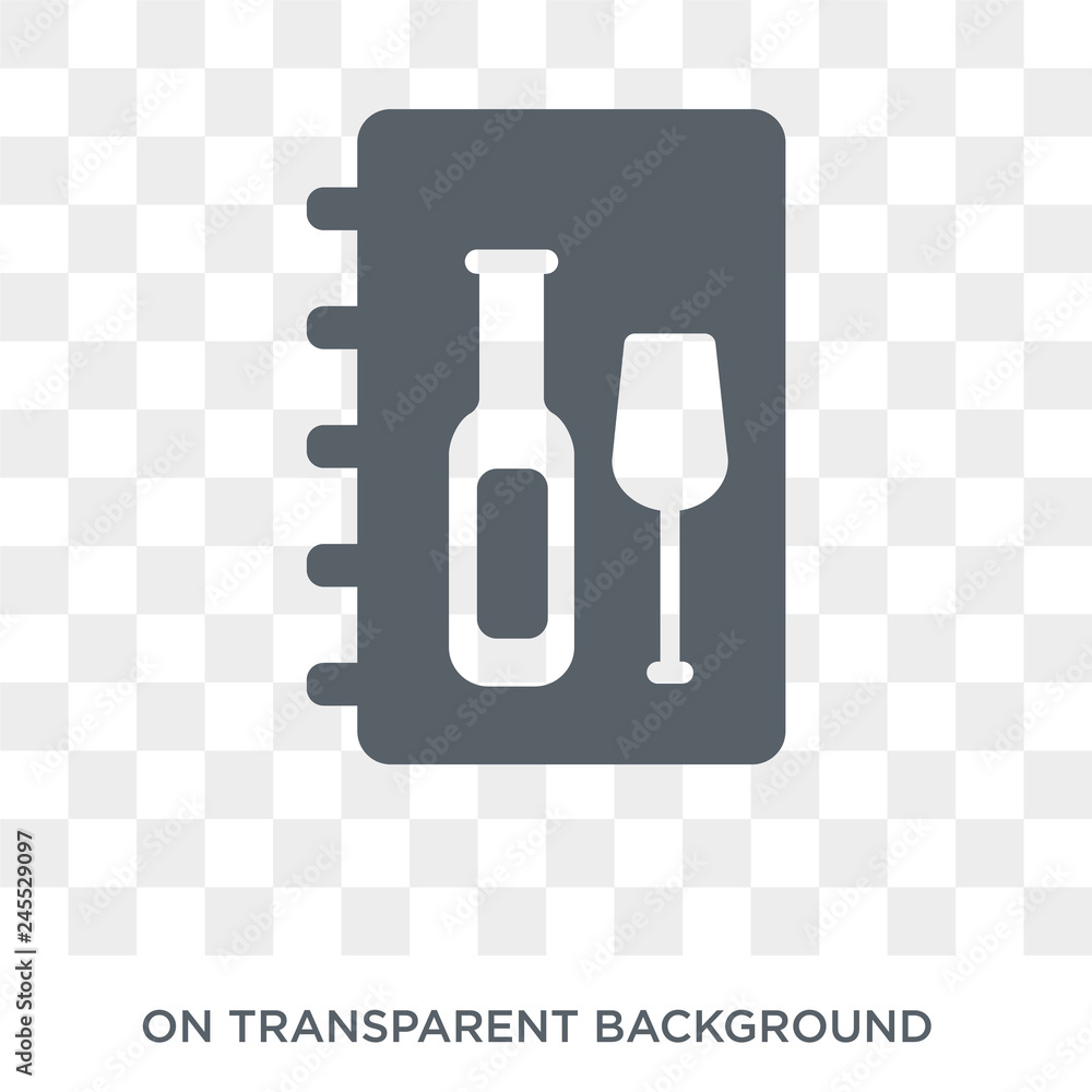 Poster wine menu icon. wine menu design concept from restaurant collection. simple element vector illustrat