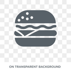 Cheese burger icon. Cheese burger design concept from Restaurant collection. Simple element vector illustration on transparent background.
