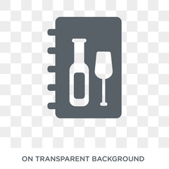 Wine menu icon. Wine menu design concept from Restaurant collection. Simple element vector illustration on transparent background.