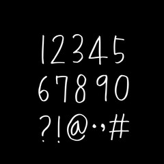 벡터 문자 / 손으로 쓴 글씨체