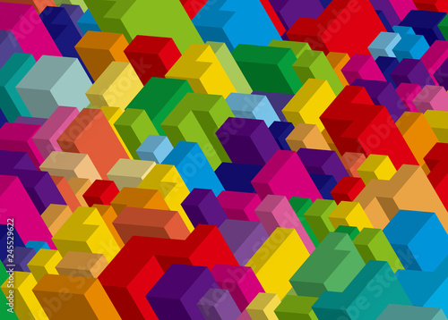 背景 模様 立体 カラフル Abstract Wall Mural Abstra Abs Jp