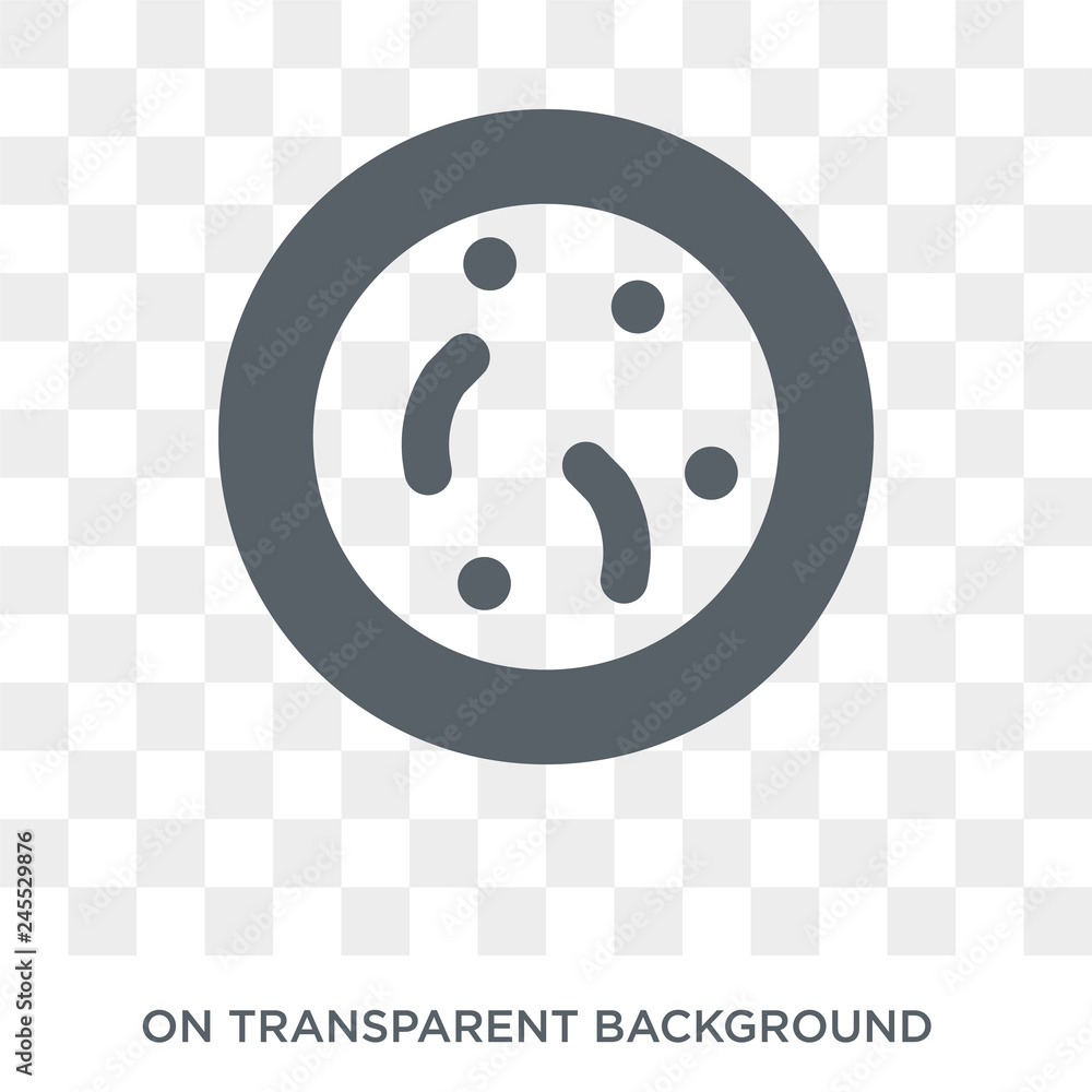 Poster germs icon. trendy flat vector germs icon on transparent background from health and medical collecti
