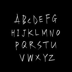 벡터 문자 / 손으로 쓴 글씨체