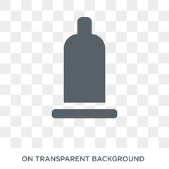 Condom icon. Trendy flat vector Condom icon on transparent background from Health and Medical collection. High quality filled Condom symbol use for web and mobile