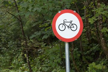 Schild Fahrradverbot