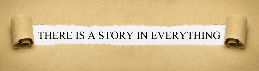 There is a story in everything