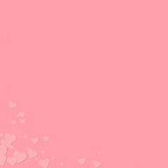 Pink heart love confettis. Valentine's day corner 