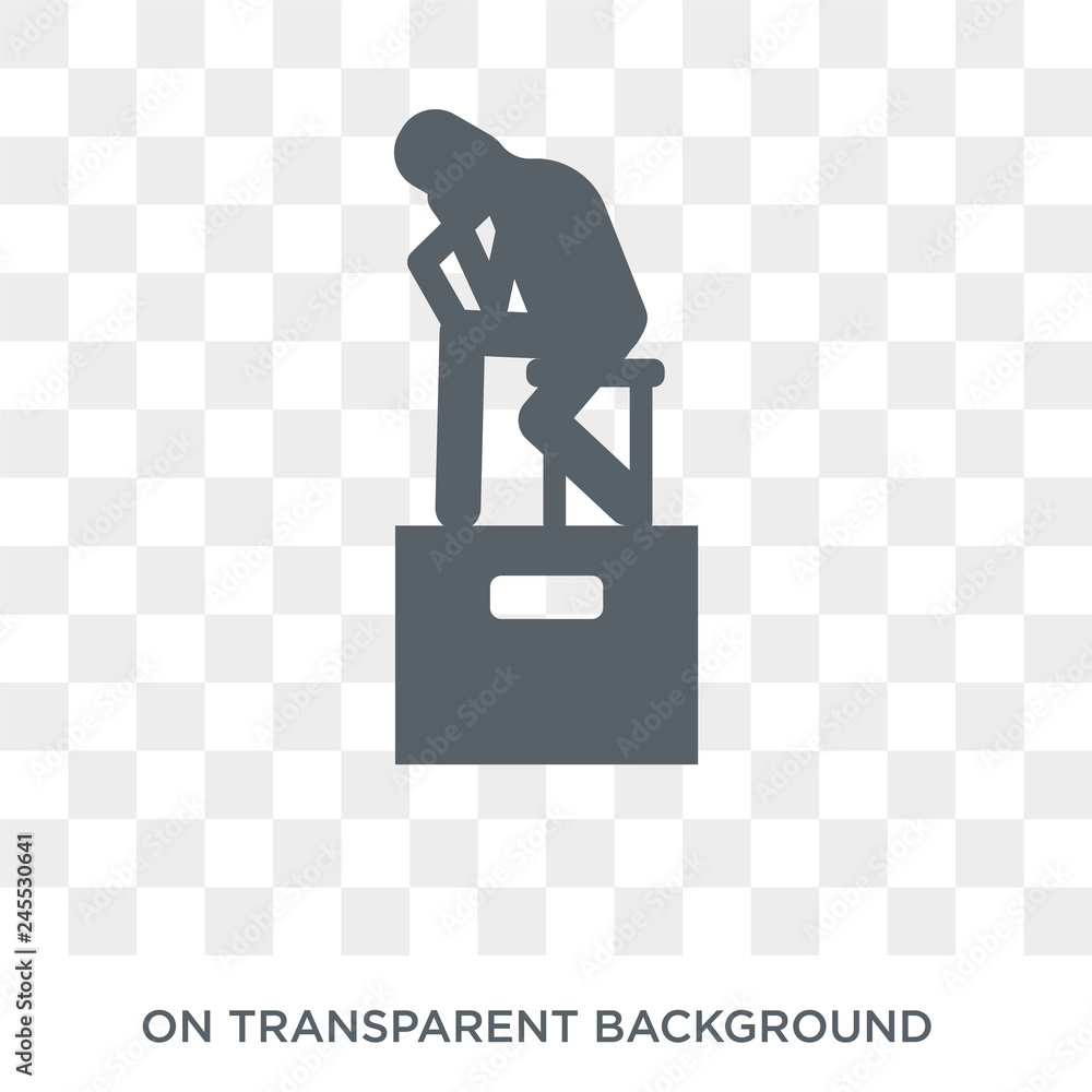 Poster Monument icon. Trendy flat vector Monument icon on transparent background from Architecture and Travel collection. High quality filled Monument symbol use for web and mobile