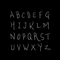 벡터 문자 / 손으로 쓴 글씨체
