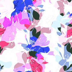 Beautiful seamless floral pattern background. 
