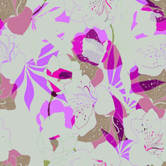 Beautiful seamless floral pattern background. 