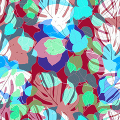 Beautiful seamless floral pattern background. 