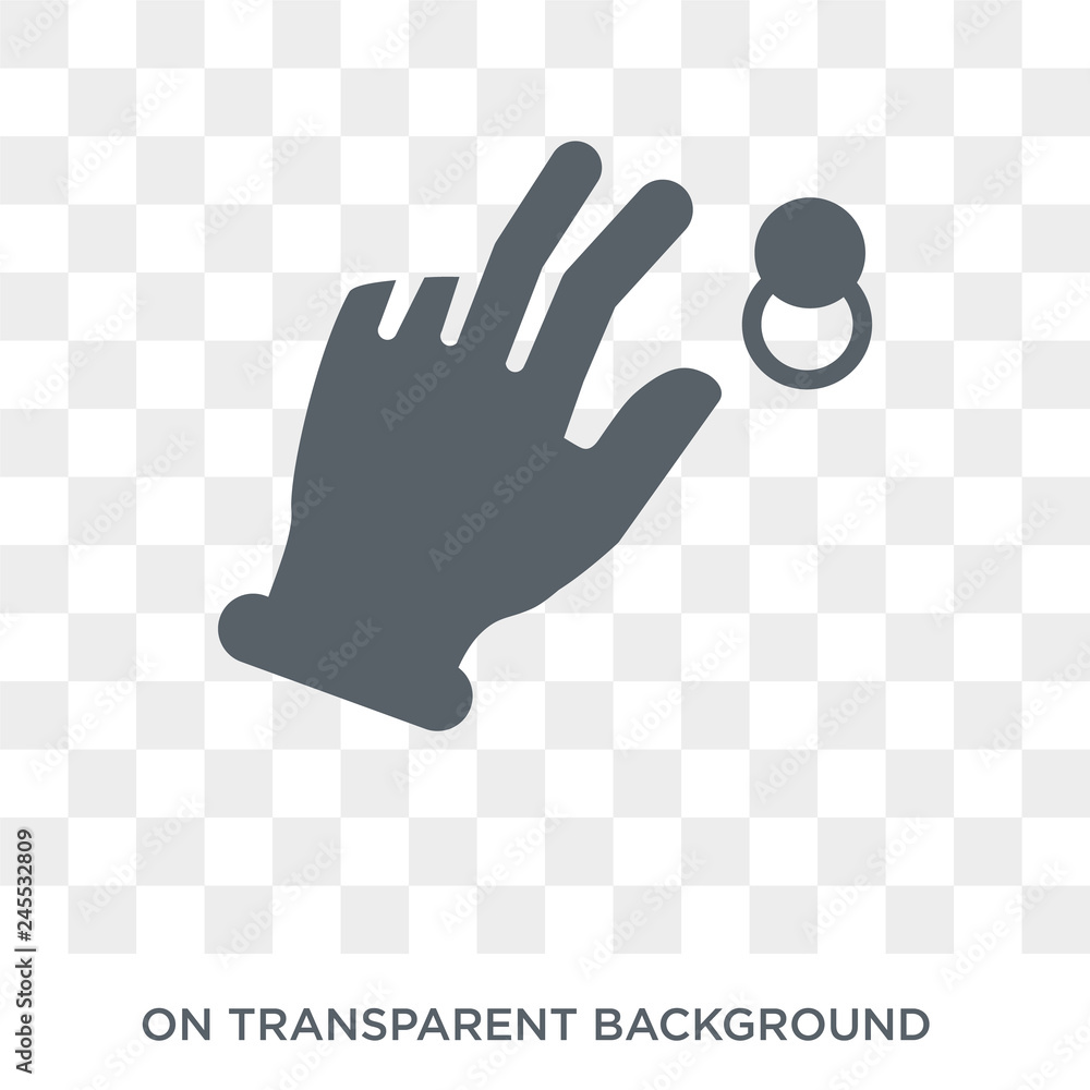 Poster hand drag up icon. trendy flat vector hand drag up icon on transparent background from hands and gue