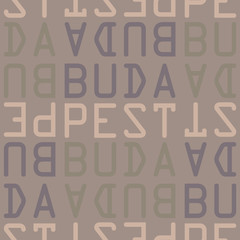Budapest, Hungary seamless pattern