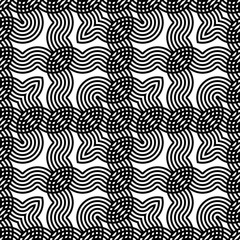 Design seamless monochrome zigzag pattern